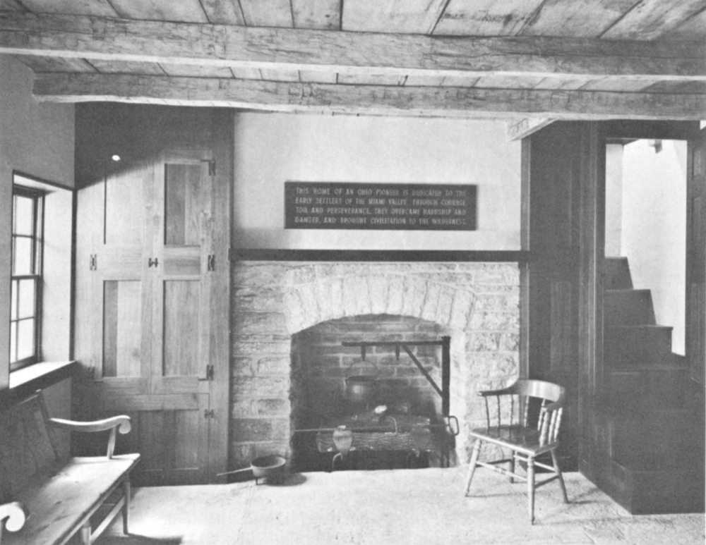 Fireplace in pioneer home