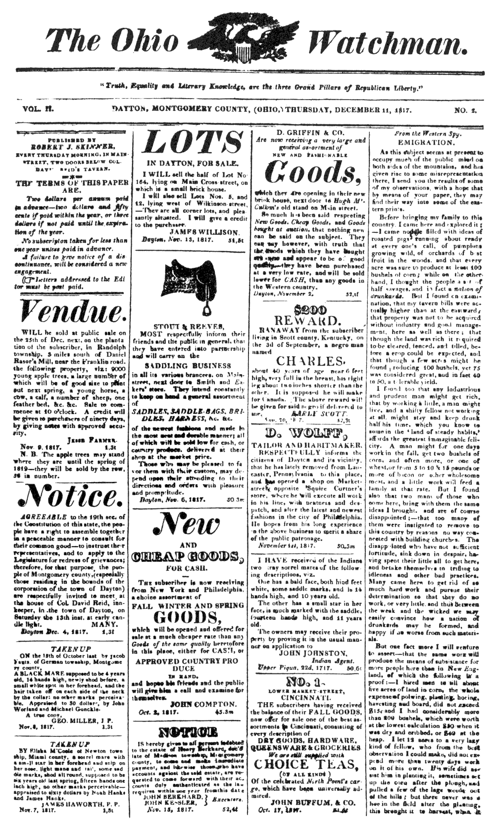 Pioneer Newspaper