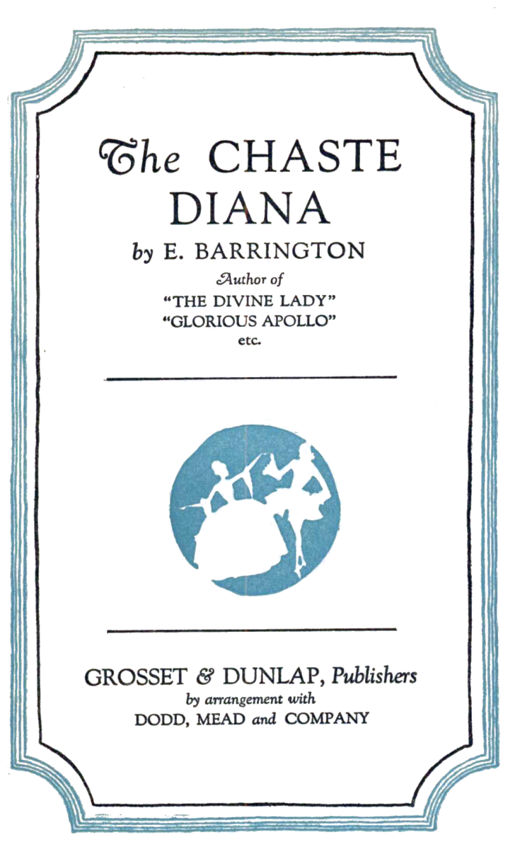 Gutenberg eBook of The Chaste Diana