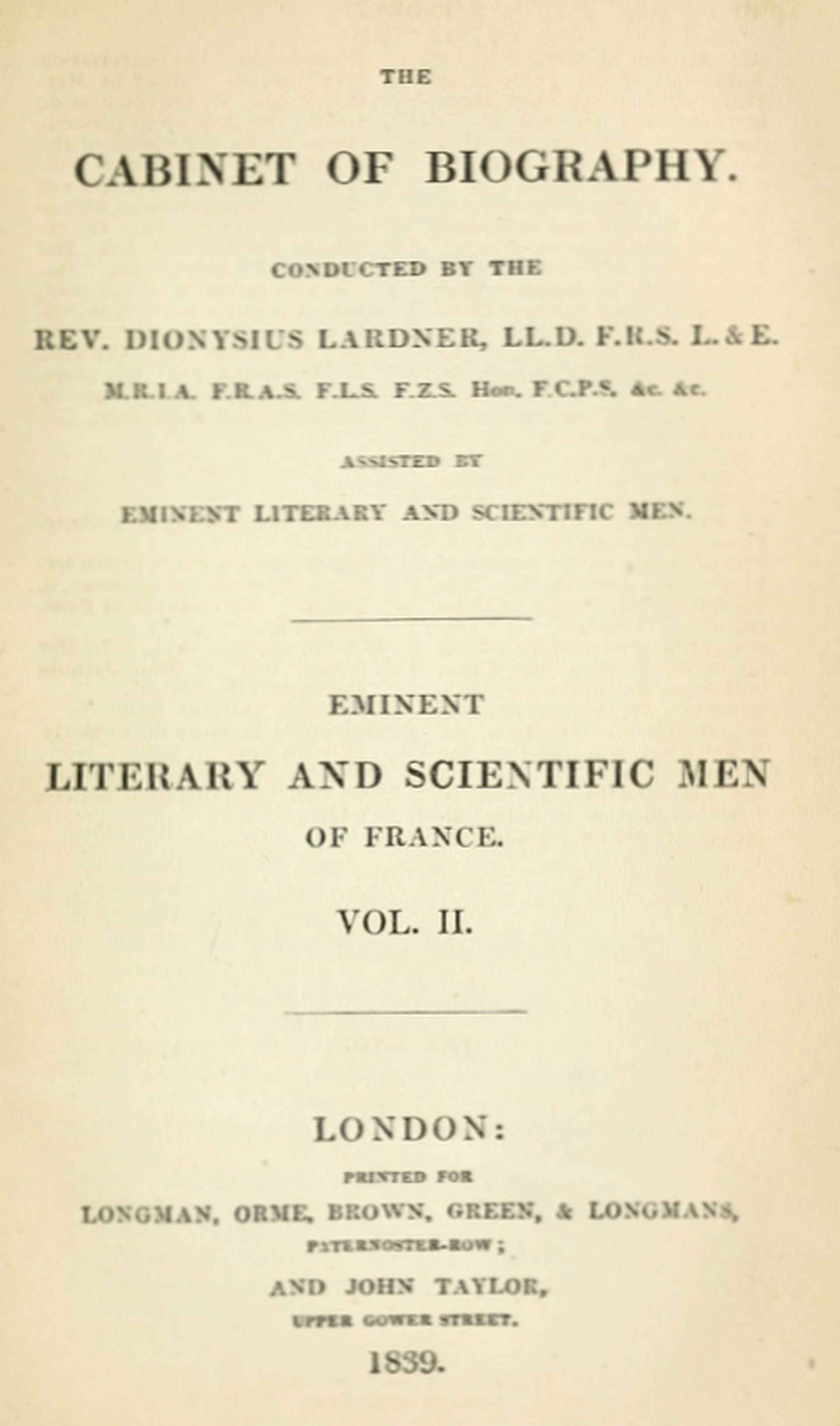 The Project Gutenberg eBook of Eminent literary and scientific men of France,