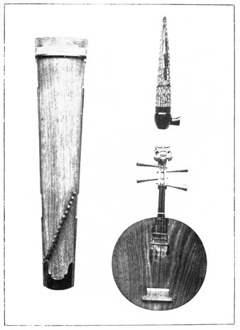Illustration: Lute, mouth organ, and guitar