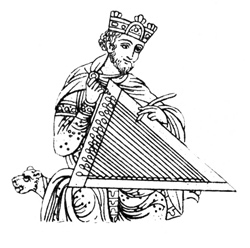 Illustration: King Playing Psaltery