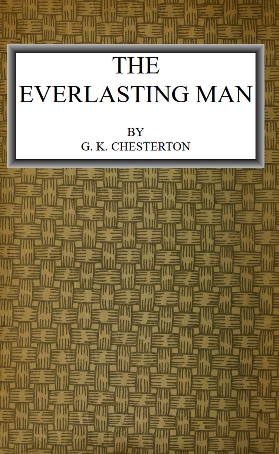 transaction Generous Triathlete The Project Gutenberg eBook of The Everlasting Man, by G. K. Chesterton.
