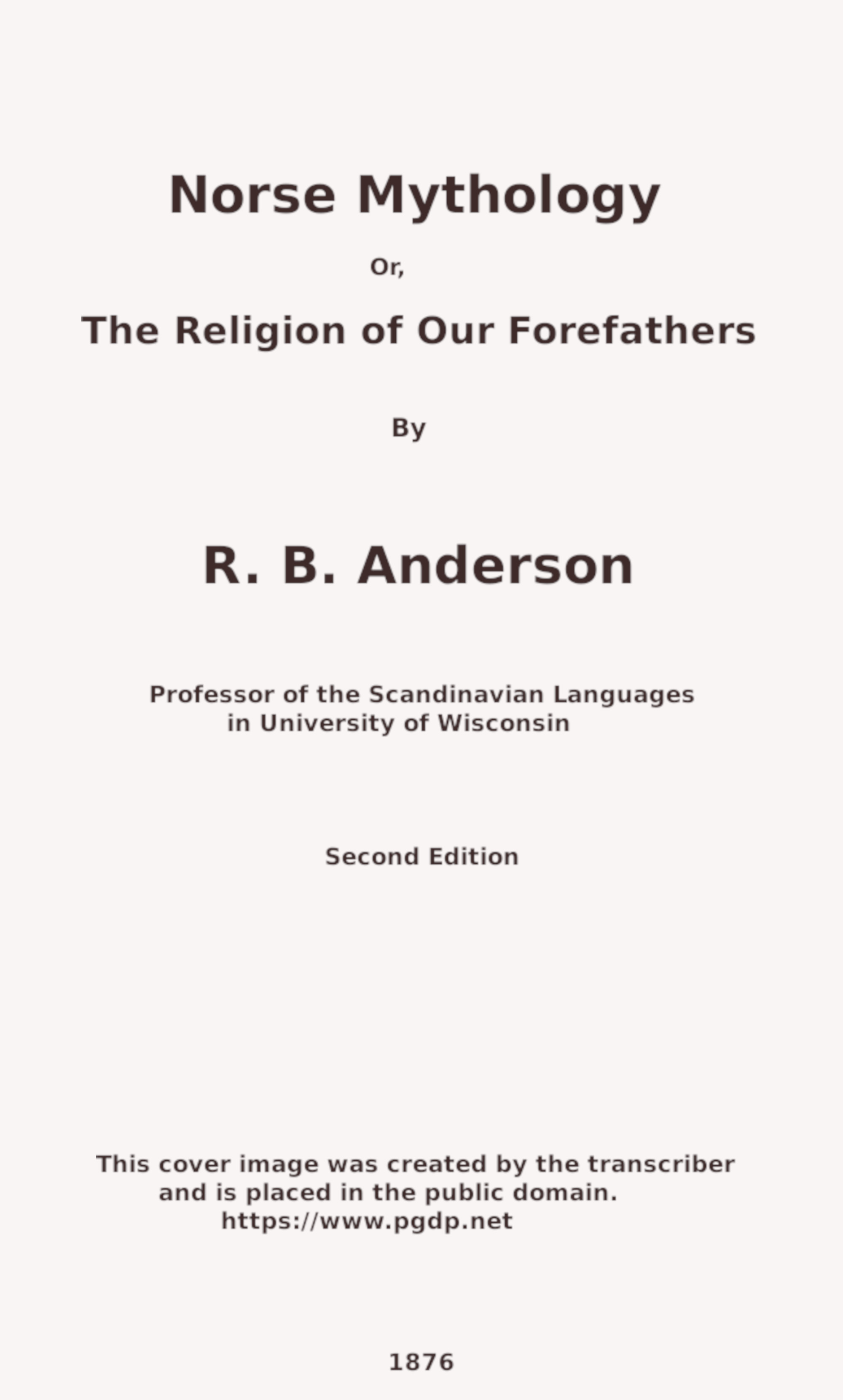 The Project Gutenberg eBook of Norse Mythology, by Rasmus Björn