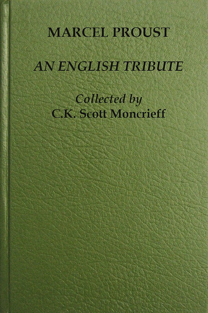 Marcel by C.K. Scott Moncrieff—A Project Gutenberg