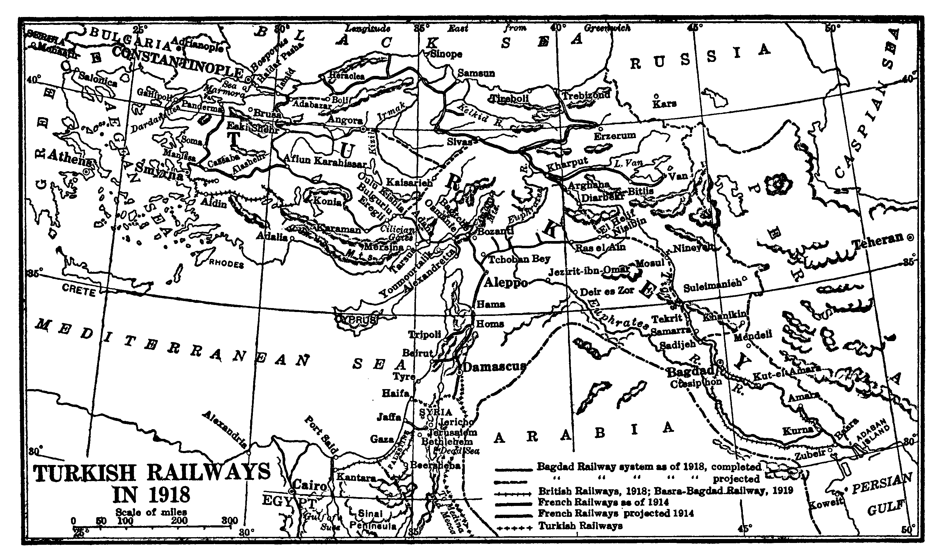 TURKISH RAILWAYS IN 1918