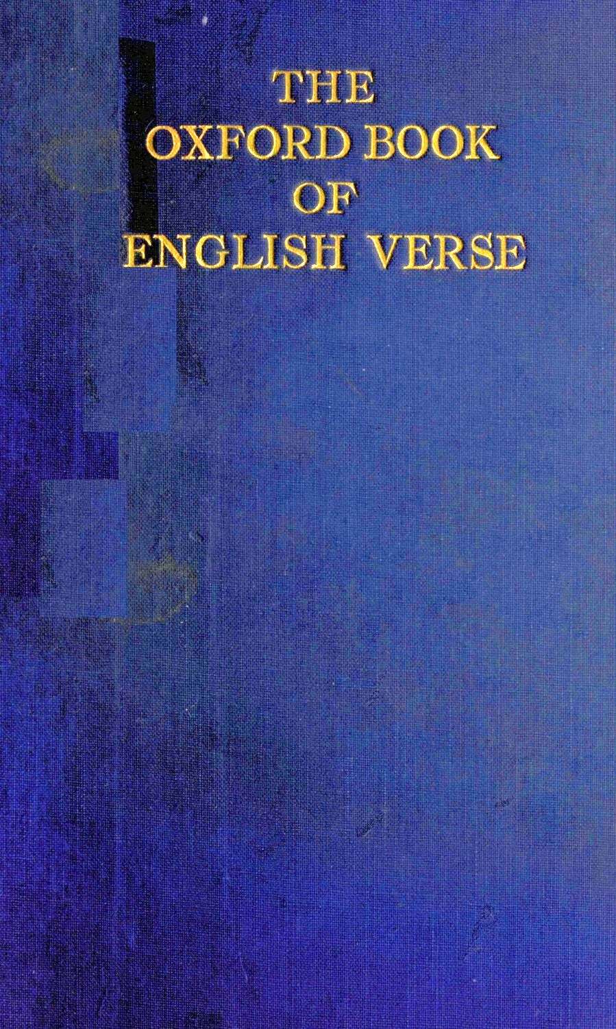 oxford book of english verse