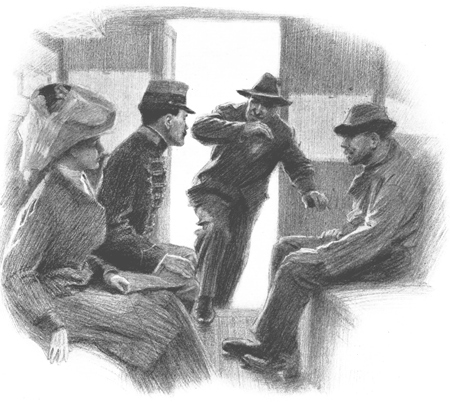 &ldquo;Seated themselves directly opposite the newly married pair.&rdquo;