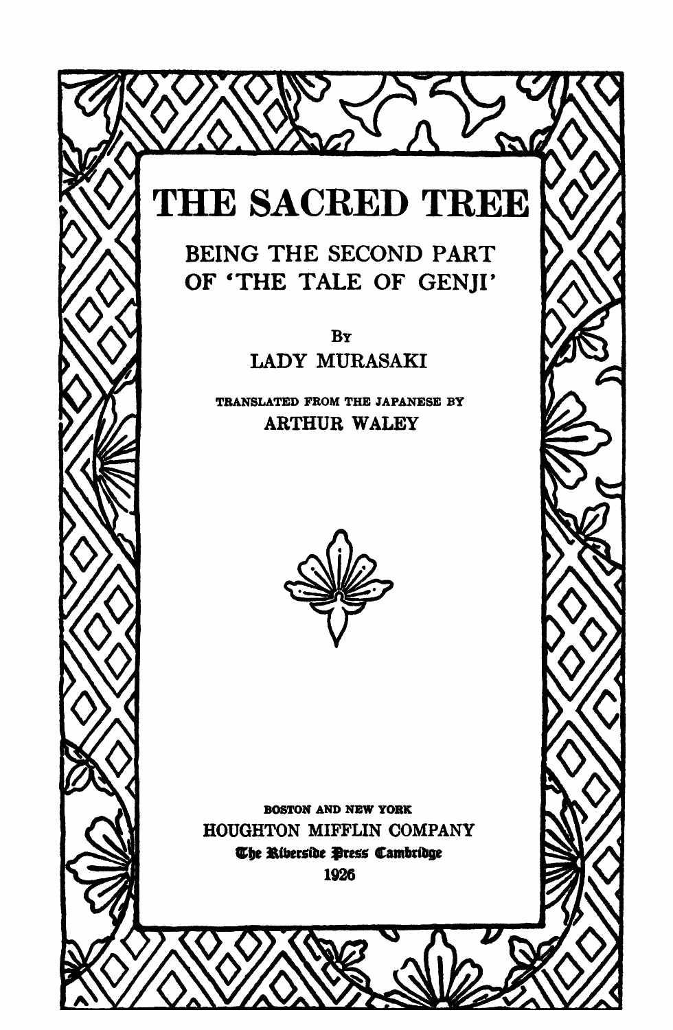 The Sacred Tree, by Lady Murasaki—A Project Gutenberg eBook photo