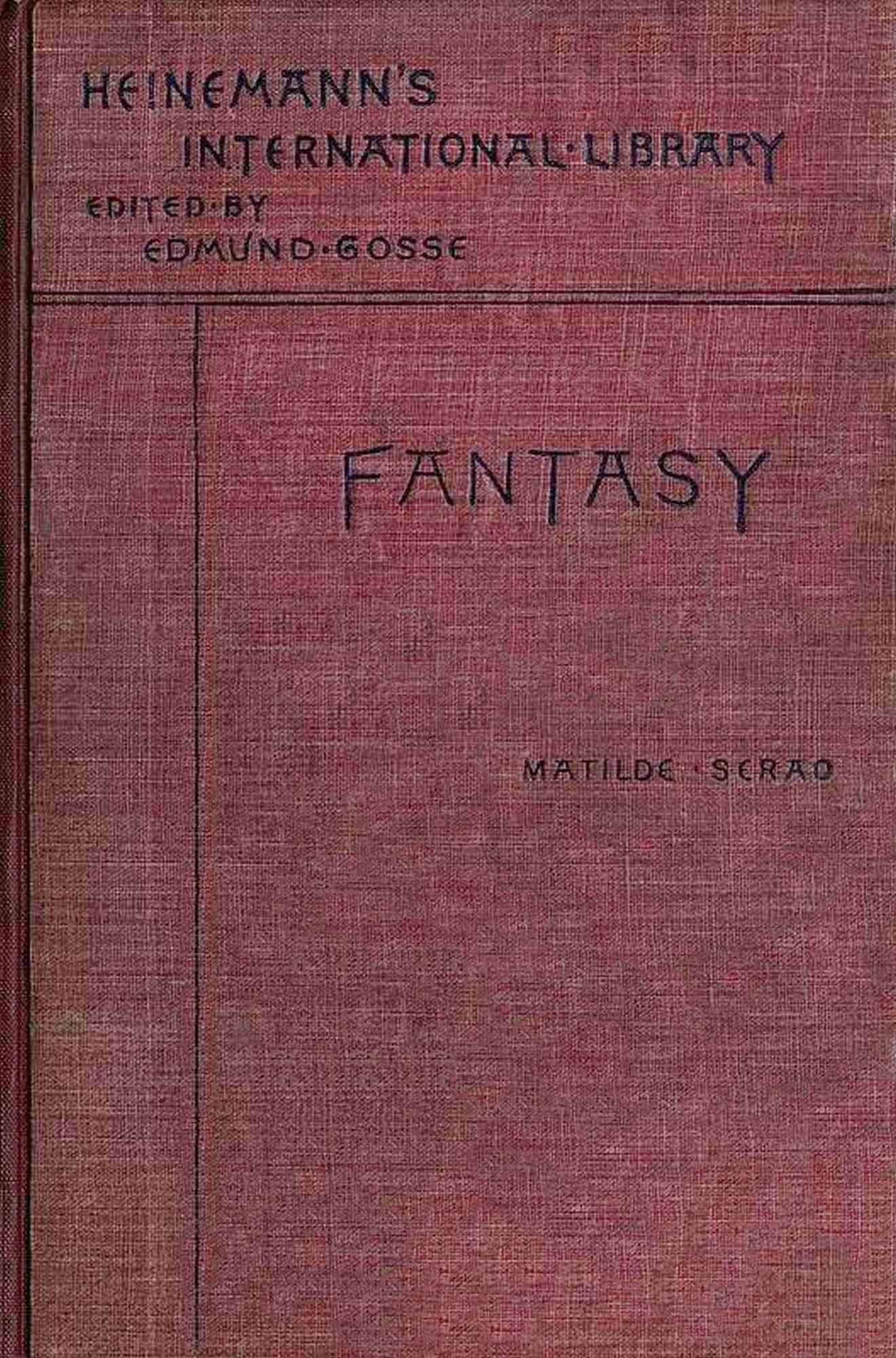 Fantasy, by Matilde Serao—A Project Gutenberg eBook