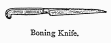 Boning Knife.
