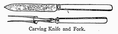 Carving Knife and Fork.