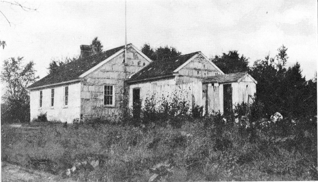 STONE SCHOOLHOUSE WHERE SHE FIRST TAUGHT