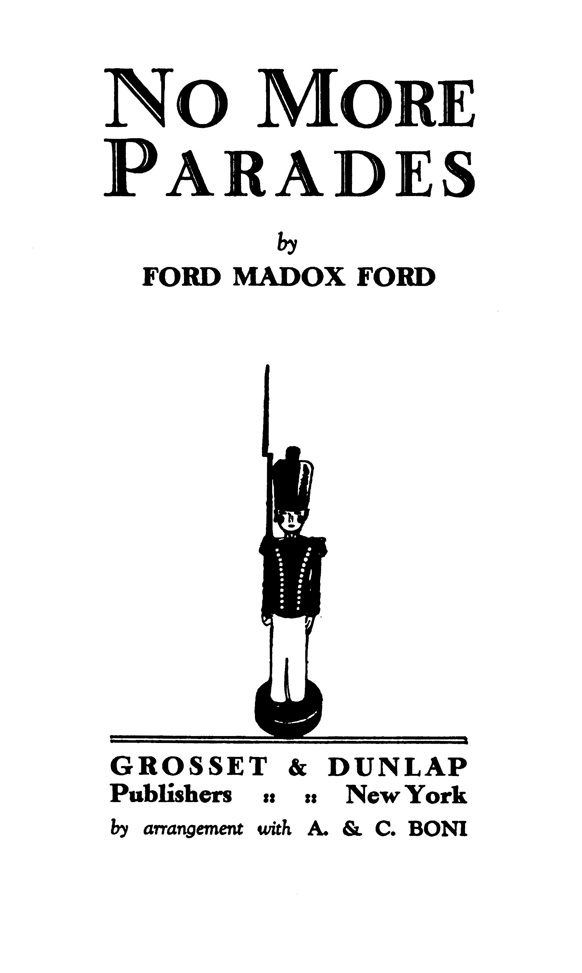 The Project Gutenberg eBook of No More Parades, by Ford Madox Ford. pic