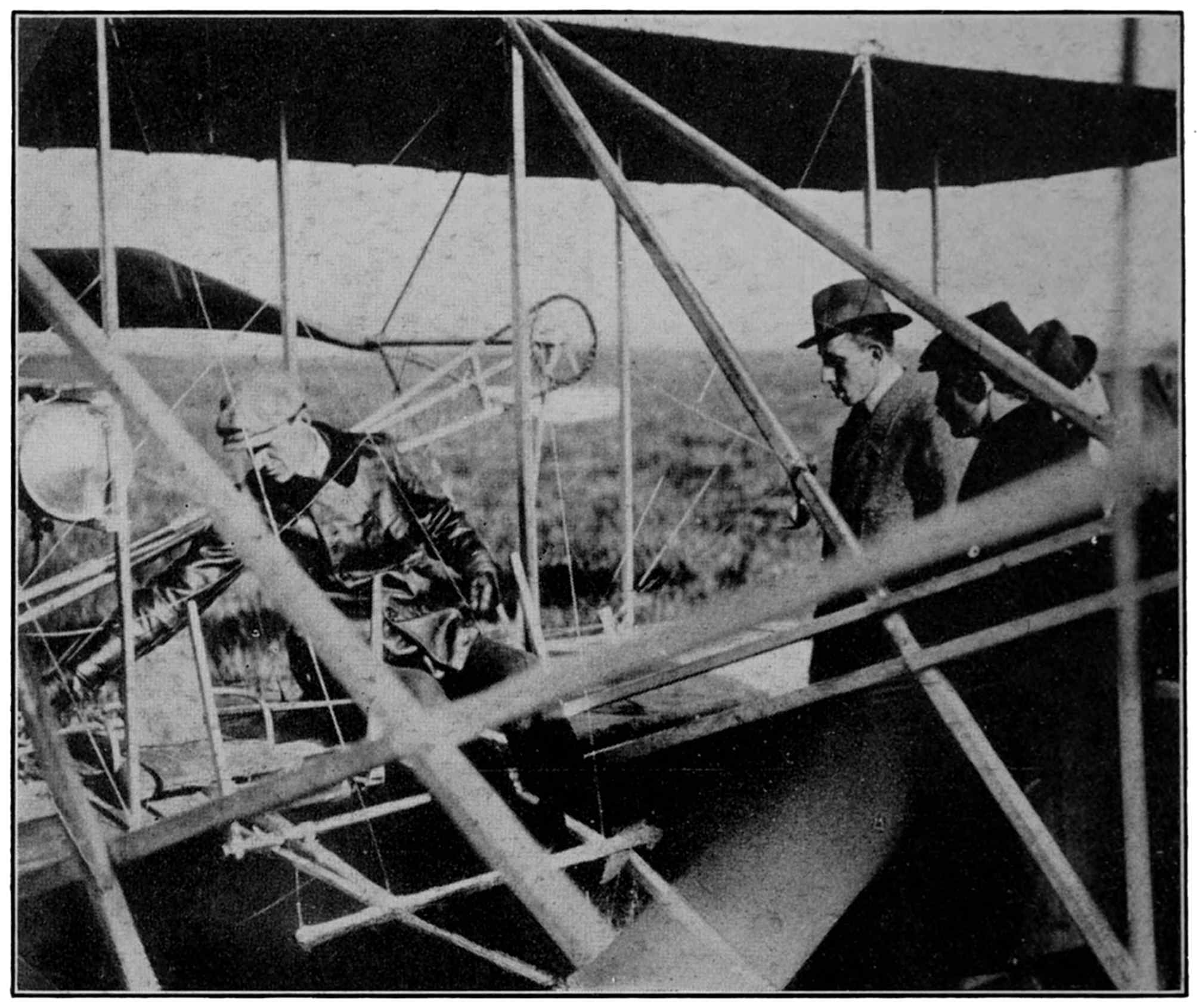Orville Wright presents Curtiss Marine Trophy to US Marine aviator Photo Print 