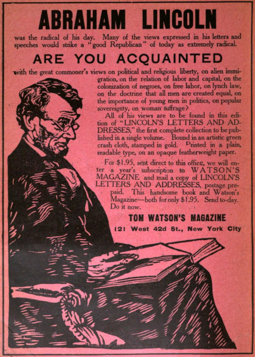 The Project Gutenberg eBook of Watson's Magazine, Vol. IV, No. 1, March,  1906, by Various.