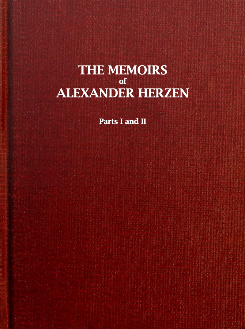 Memoirs of Alexander Herzen