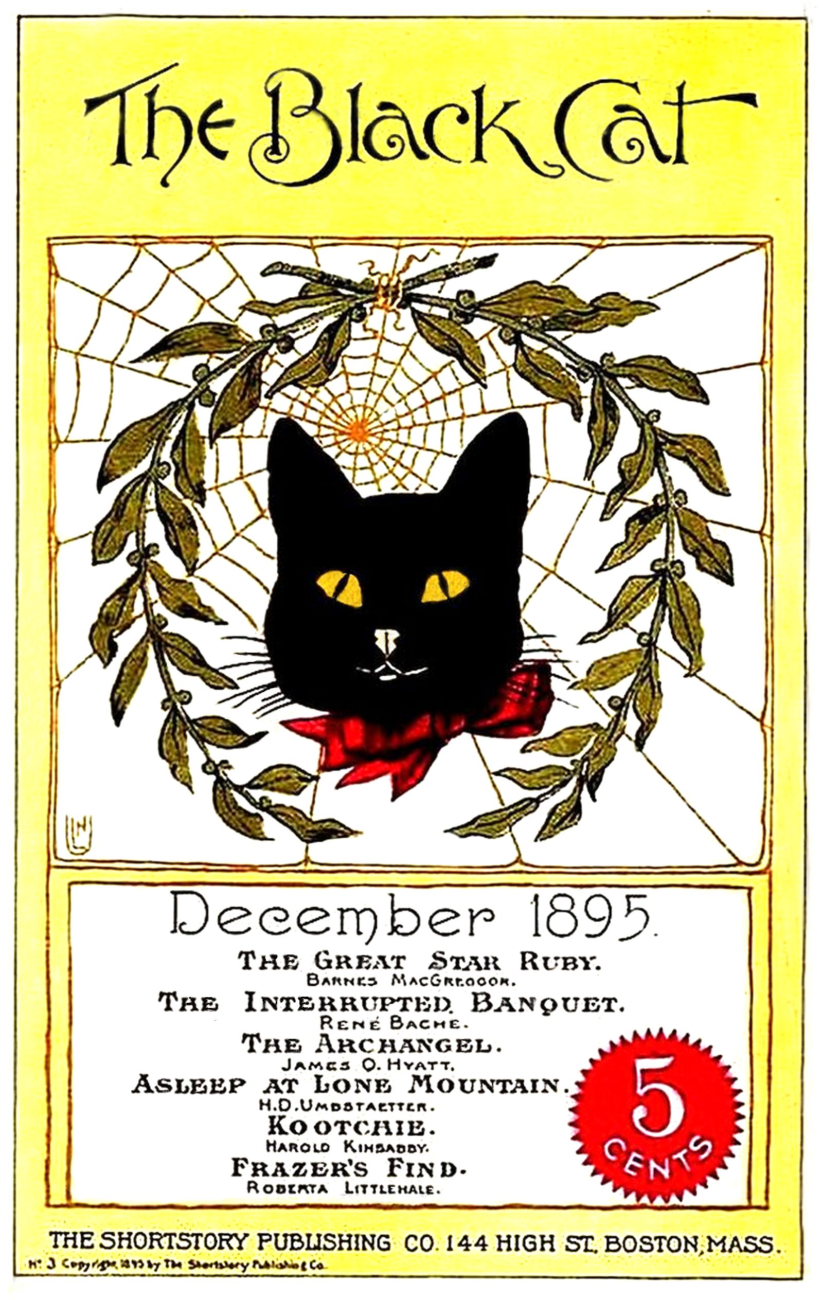 A Project Gutenberg eBook of The Black Cat (Vol picture image