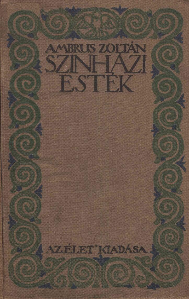 Sudden descent Specimen via The Project Gutenberg eBook of Színházi esték by Zoltán Ambrus