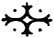 Ornament: dotted cross.