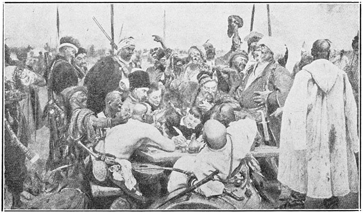 Cossacks Dictating a Saucy Letter to the Turkish Sultan.