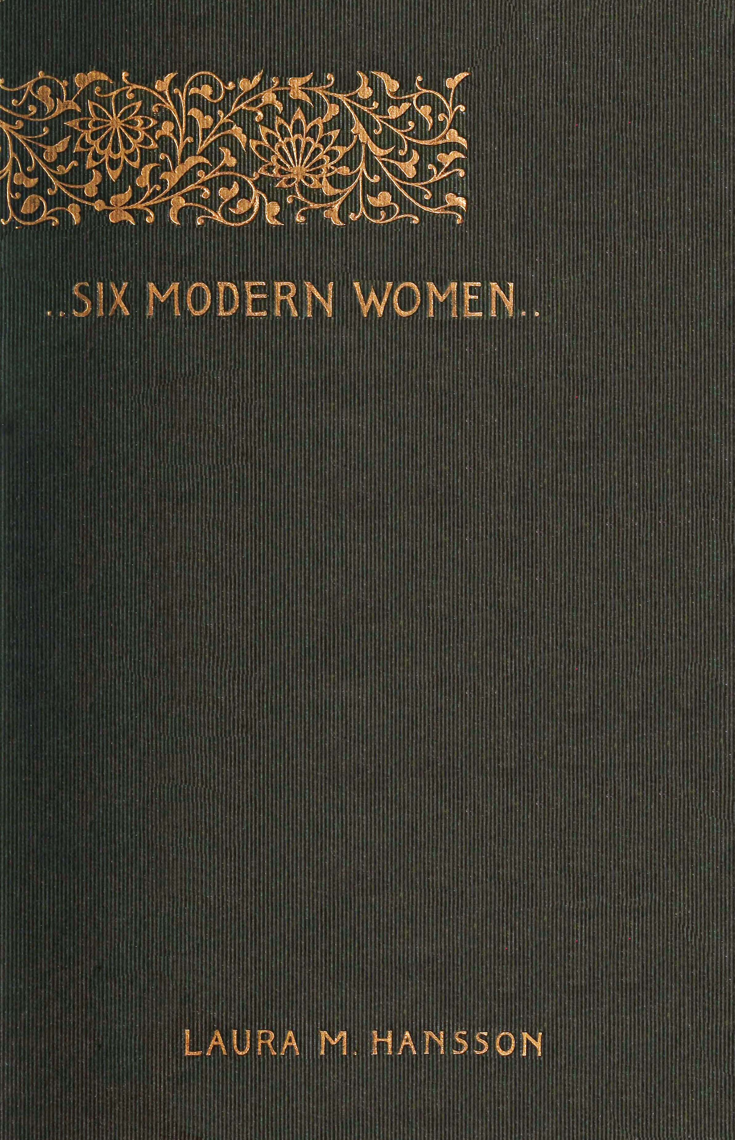 Six modern women, by Laura Marholm Hansson—A Project Gutenberg eBook