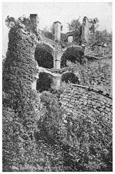 The ruined castle at Heidelberg.