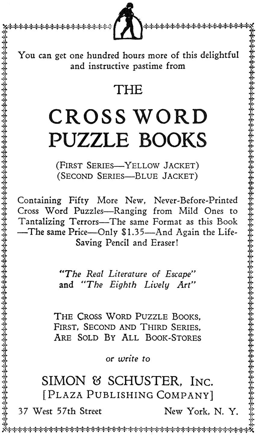 The cross word puzzle book: third series