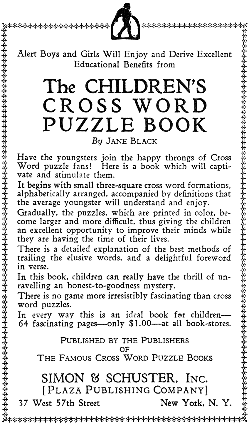 The cross word puzzle book: third series