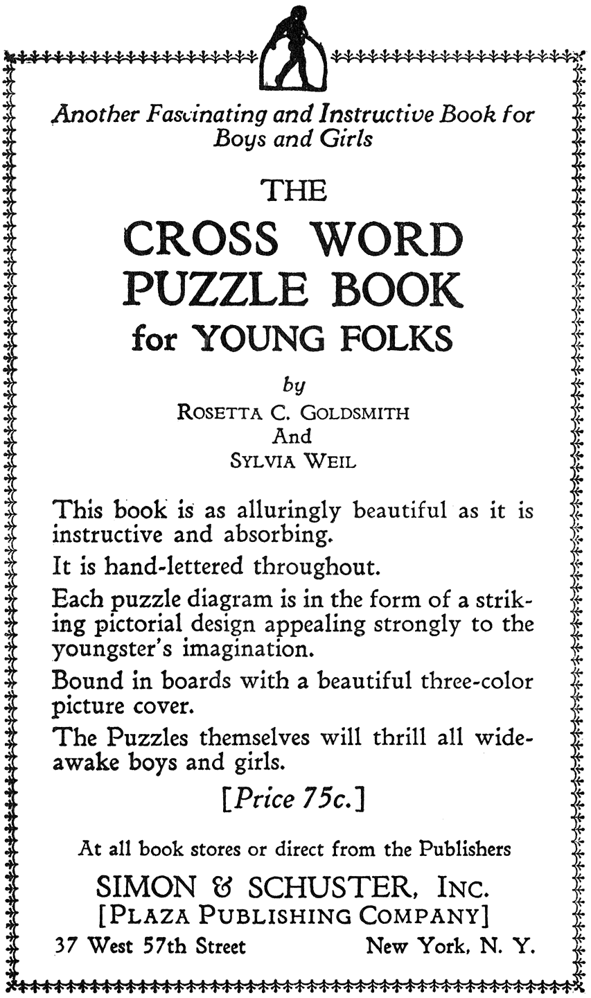 The cross word puzzle book: third series