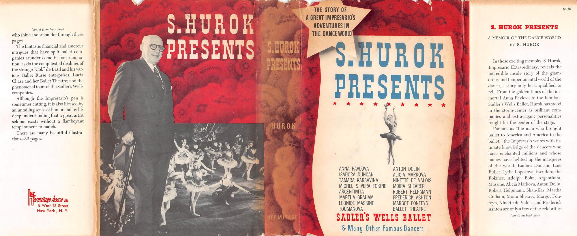 The Project Gutenberg eBook of a memoir of the Dance World, by Sol Hurok. picture photo