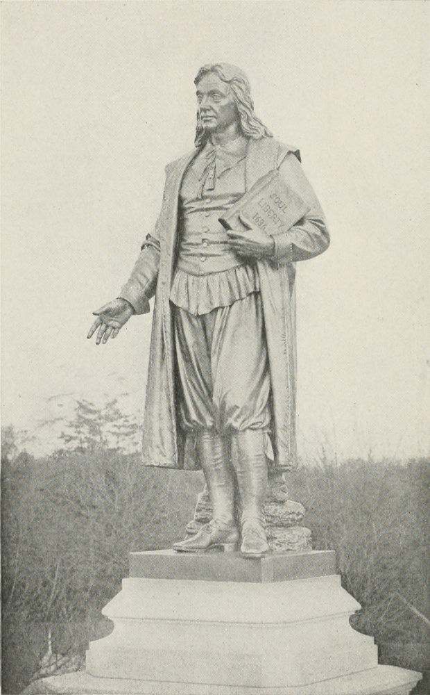 Detail of Roger Williams Statue, Roger Williams Park,
Providence