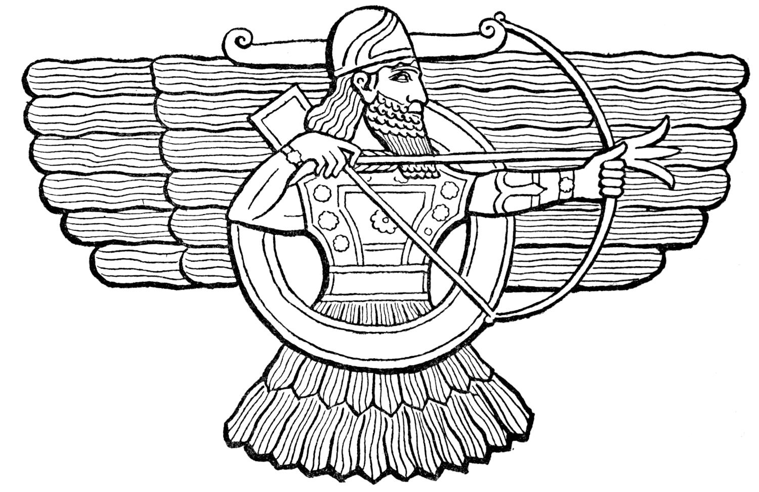 В четвертом моем походе бог ашшур. Ашшур Бог. Ассирийский Бог Ашшур. Ашшур (мифология). Ашшур Бог шумеров.
