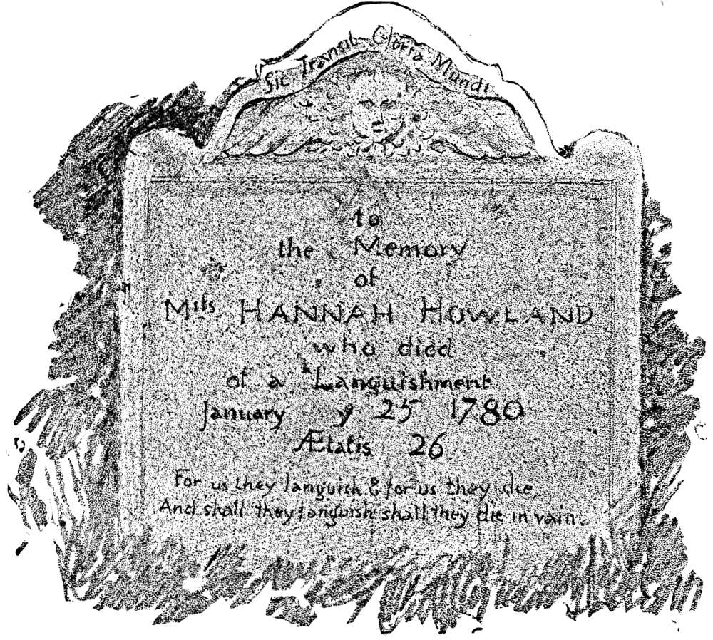 Hannah Howland tombstone