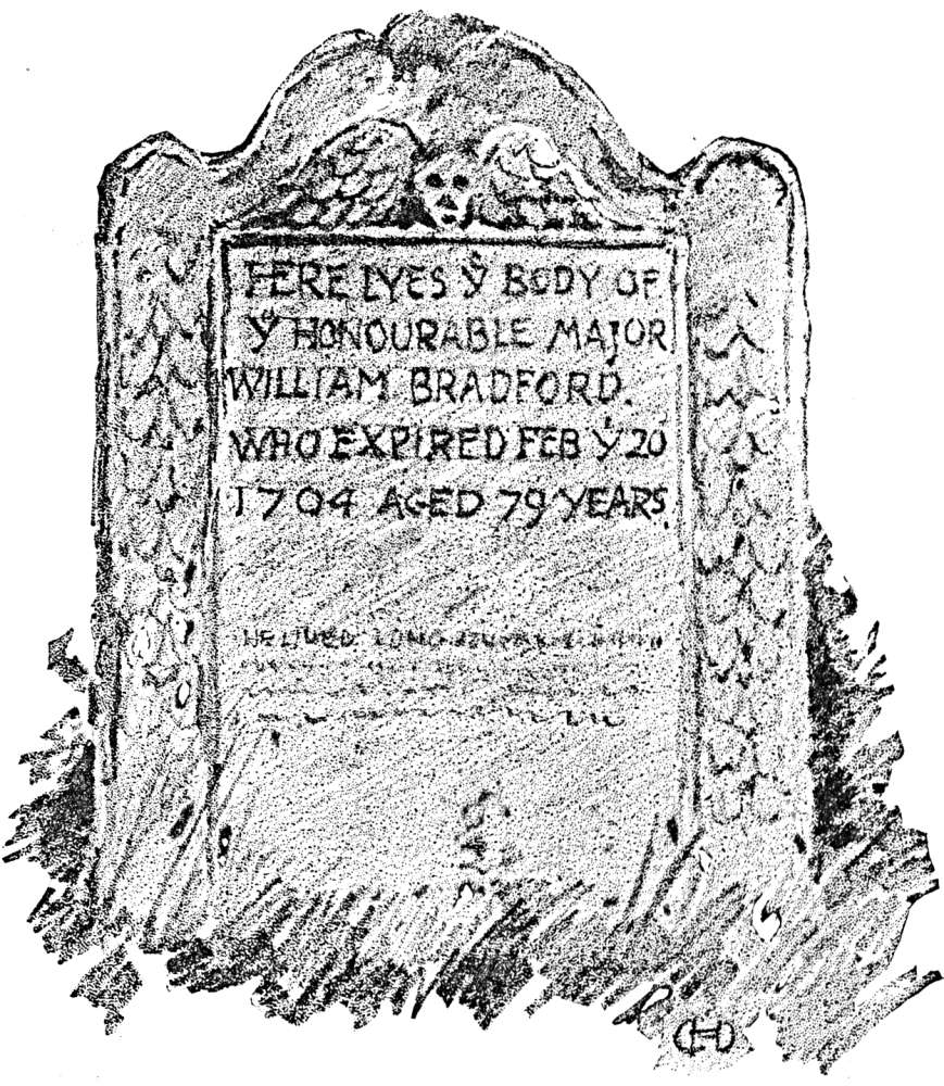 William Bradford tombstone