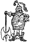 [Man in armour, with battleaxe]