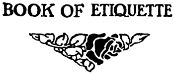 BOOK OF ETIQUETTE