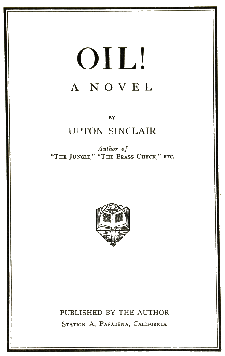 The Project Gutenberg eBook of Oil! by Upton Sinclair image