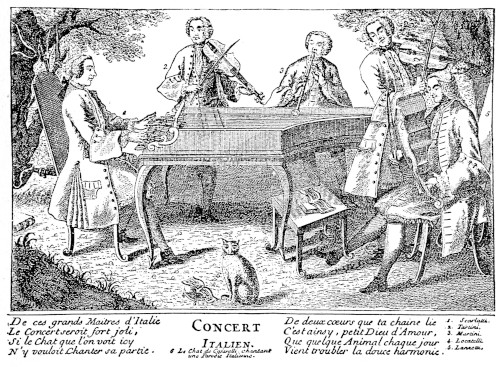 Scarlatti playing a Harpsichord