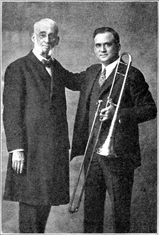 Photo of Rev. C. H. Woolston and Professor Homer Rodeheaver