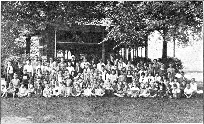 An image showing a large group of children