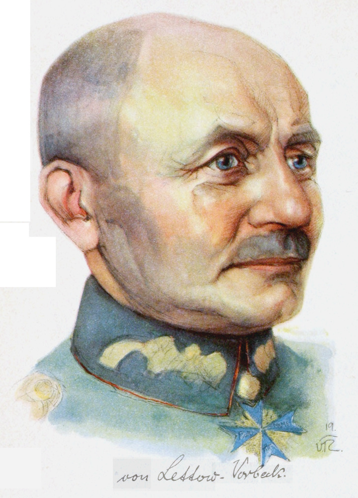 Bild mit Unterschrift:
  von Lettow-Vorbeck.