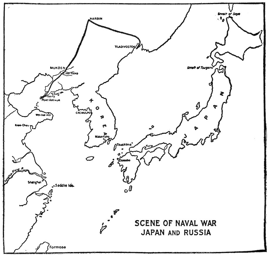SCENE OF NAVAL WAR JAPAN AND RUSSIA