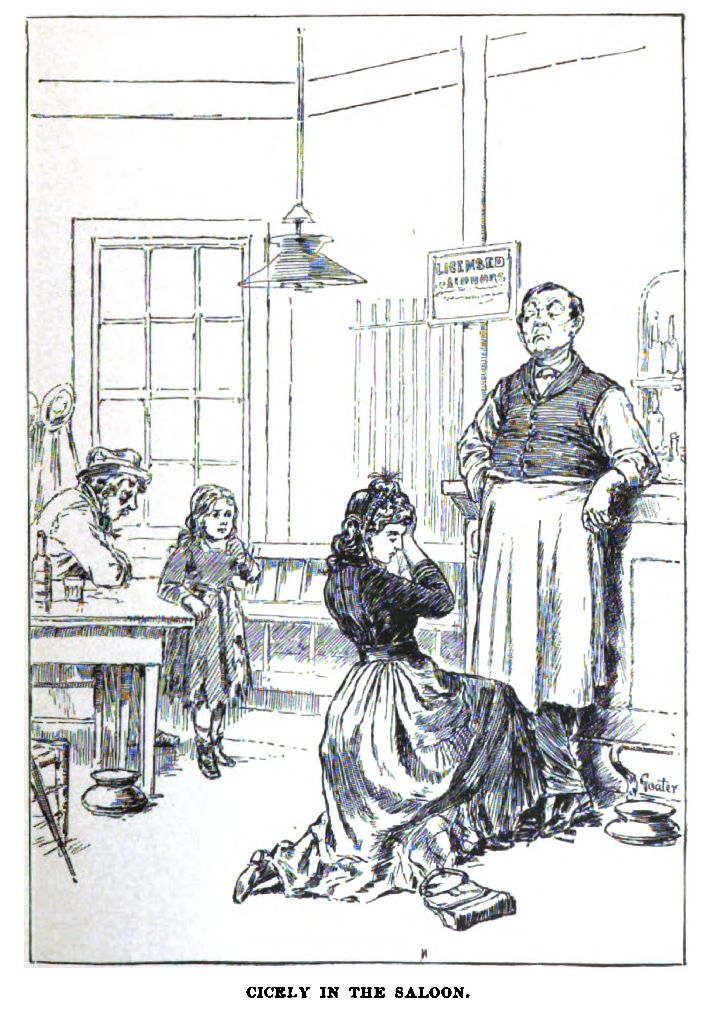 Cicely in the Saloon