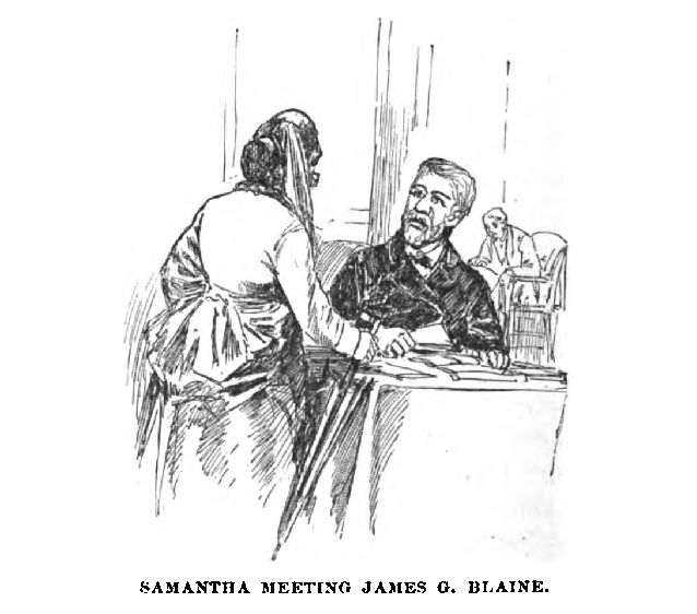 Samantha Meeting James G. Blaine