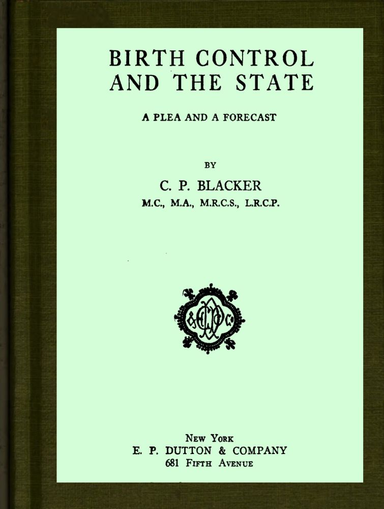 Birth Control and the State Project Gutenberg