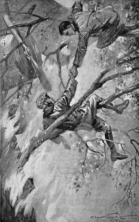 He put out his uninjured arm and
Dave grasped it