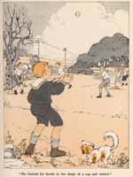 He formed his hands in the shape of a cup and
waited.