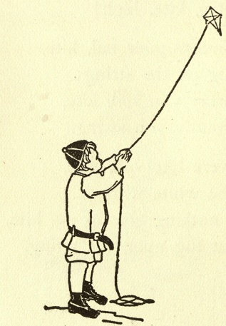 Flying a kite