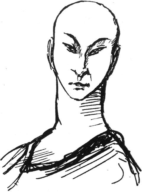 Das schöne Gesicht eines
  Blauäugigen